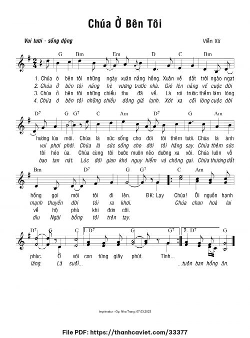Chúa ở bên tôi - Viễn Xứ - trang 1