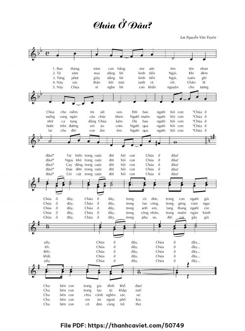 Chúa ở đâu - Lm. Nguyễn Văn Tuyên - trang 1