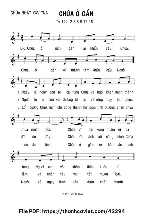 Chúa ở gần - Lm. Bạch Vân - trang 1