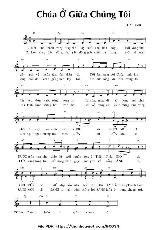 Chúa ở giữa chúng tôi - Hải Triều - trang 1