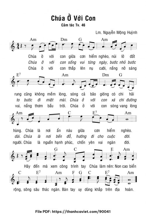 Chúa ở với con - Lm. Nguyễn Mộng Huỳnh - trang 1
