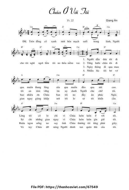 Chúa ở với tôi - Giang Ân - trang 1