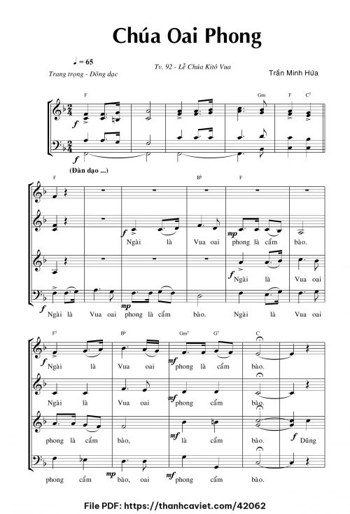 Chúa oai phong - Trần Minh Hứa - trang 1