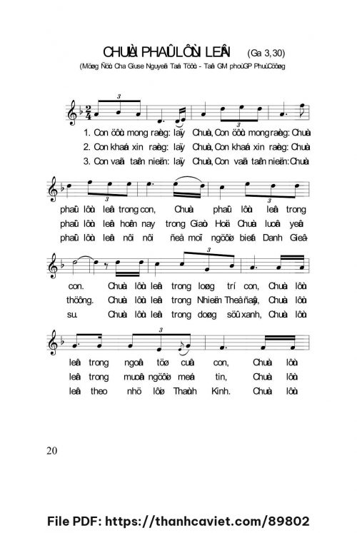 Chúa phải lớn lên - Lm. Nguyễn Duy - trang 1