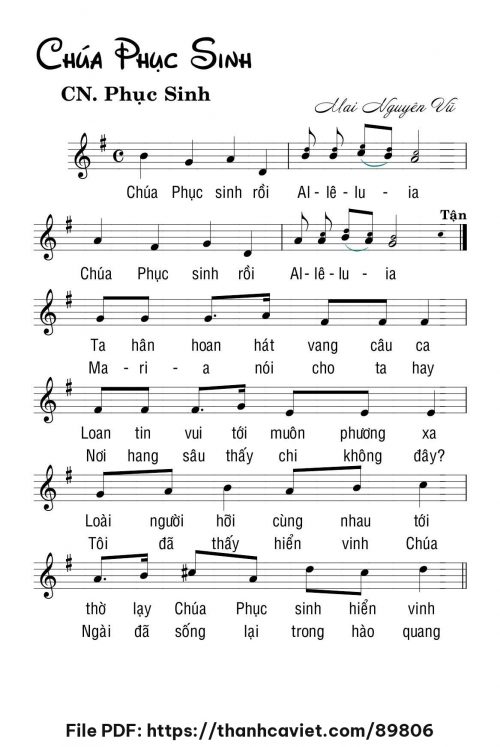 Chúa Phục sinh - Mai Nguyên Vũ - trang 1