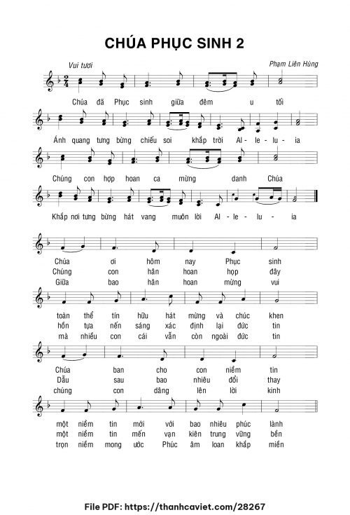 Chúa Phục Sinh 2 - Lm. Phạm Liên Hùng - trang 1
