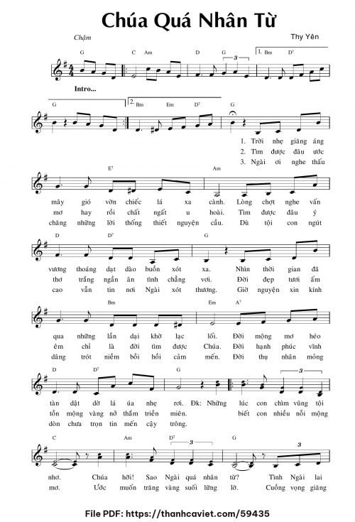 Chúa quá nhân từ - Thy Yên - trang 1