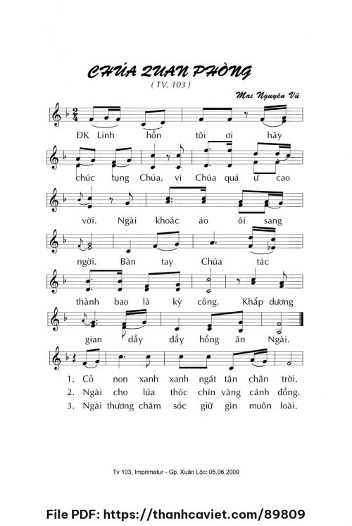 Chúa quan phòng - Mai Nguyên Vũ - trang 1