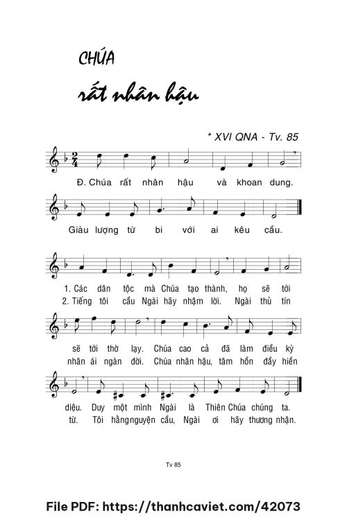 Chúa rất nhân hậu - Lm. La Thập Tự - trang 1