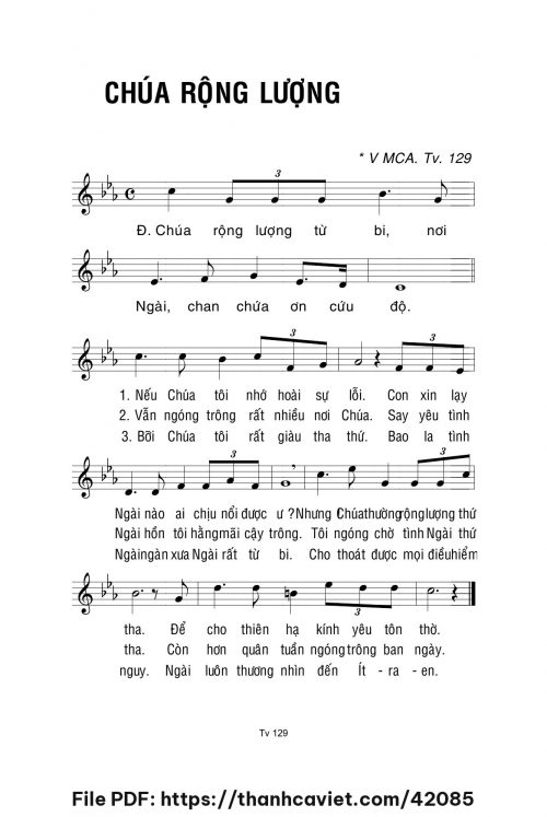 Chúa rộng lượng - Lm. La Thập Tự - trang 1