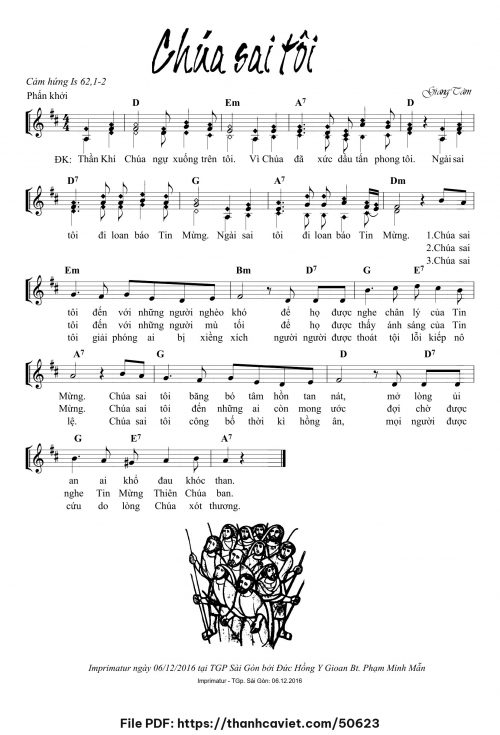 Chúa sai tôi - Lm. Giang Tâm - trang 1