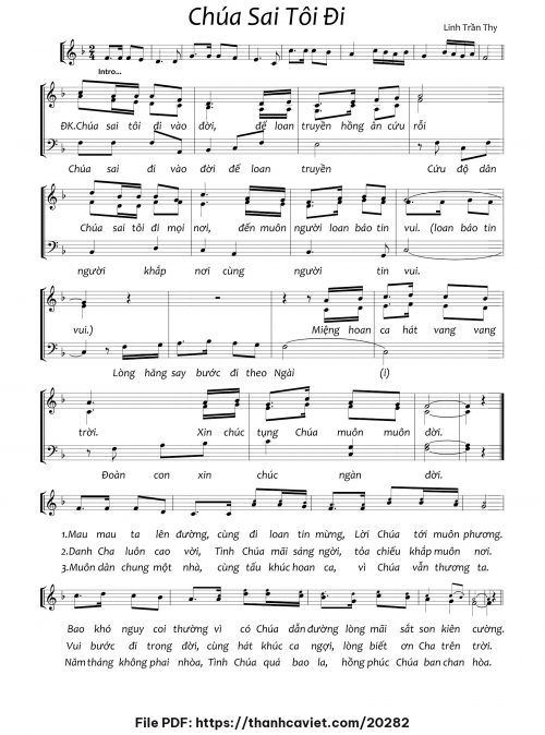 Chúa sai tôi đi - Linh Trần Thy - trang 1