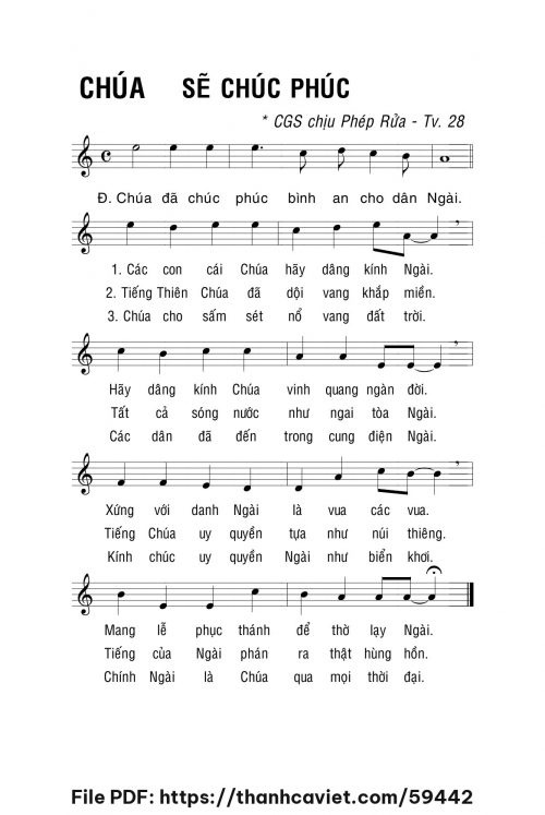 Chúa sẽ chúc phúc - Lm. La Thập Tự - trang 1