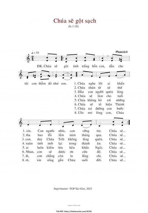 Chúa sẽ gột sạch - Phanxicô - trang 1
