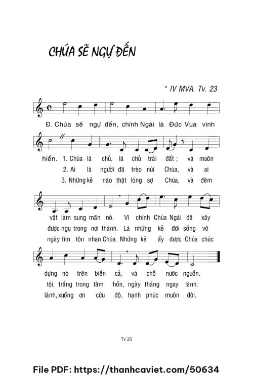 Chúa sẽ ngự đến - Lm. La Thập Tự - trang 1