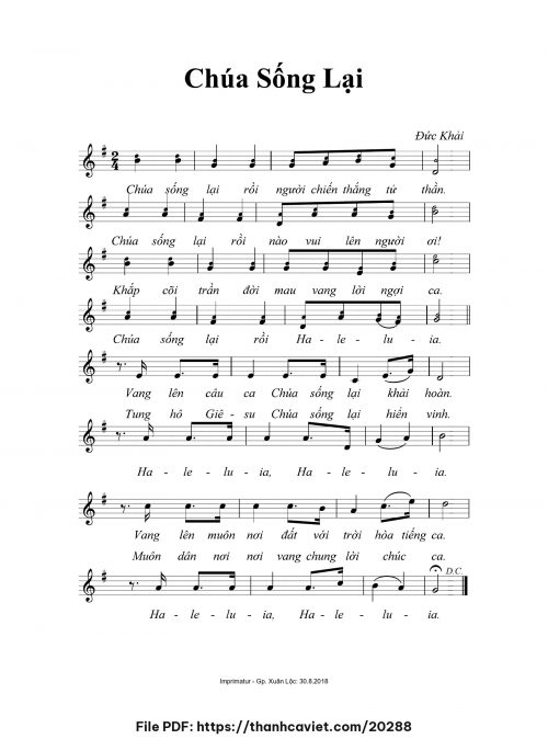 Chúa sống lại - Đức Khải - trang 1