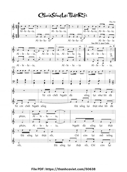 Chúa sống lại thật rồi - Thụ Ân - trang 1