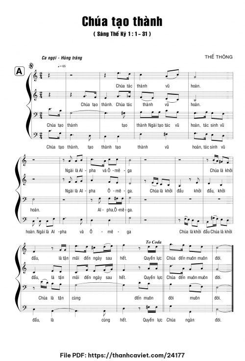 Chúa tạo thành - Thế Thông - trang 1