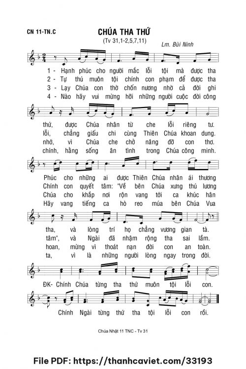 Chúa tha thứ - Lm. Bùi Ninh - trang 1
