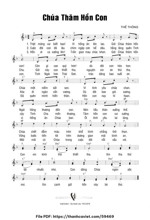 Chúa thăm hồn con - Thế Thông - trang 1
