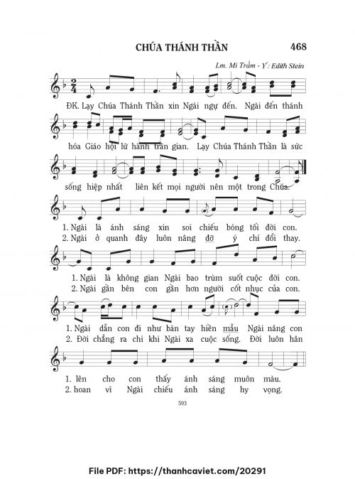Chúa Thánh Thần - Lm. Mi Trầm - trang 1