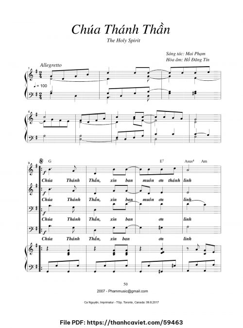 Chúa Thánh Thần - Mai Phạm - trang 1