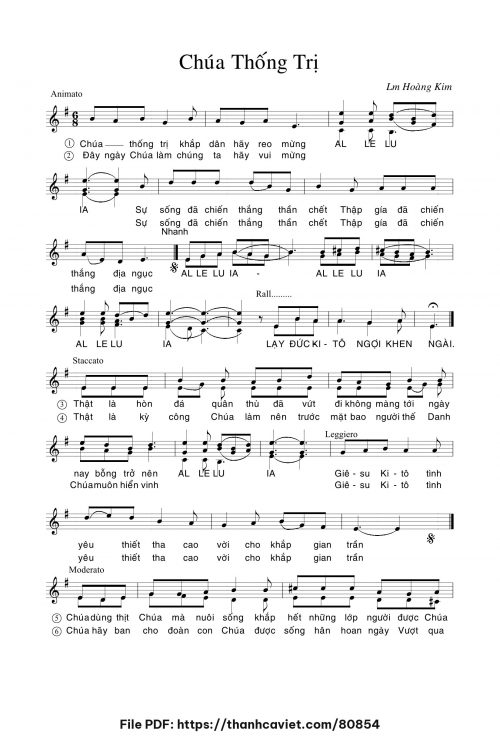 Chúa thống trị - Lm. Hoàng Kim - trang 1