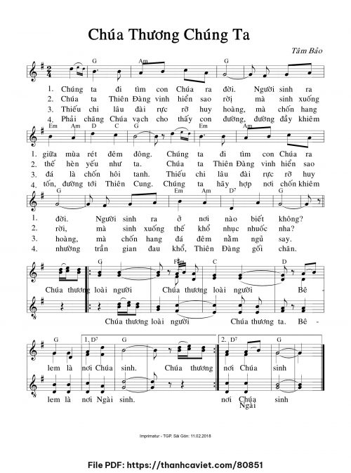 Chúa thương chúng ta - Tâm Bảo - trang 1