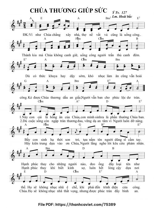 Chúa thương giúp sức - Lm. Hoài Bắc, OP - trang 1
