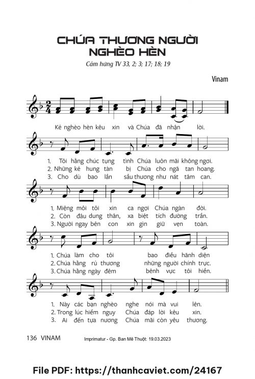 Chúa thương người nghèo hèn - Vinam - trang 1