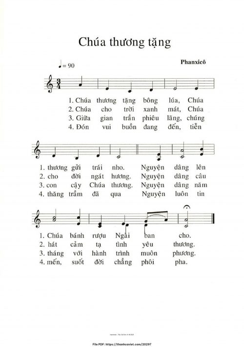Chúa thương tặng - Phanxicô - trang 1