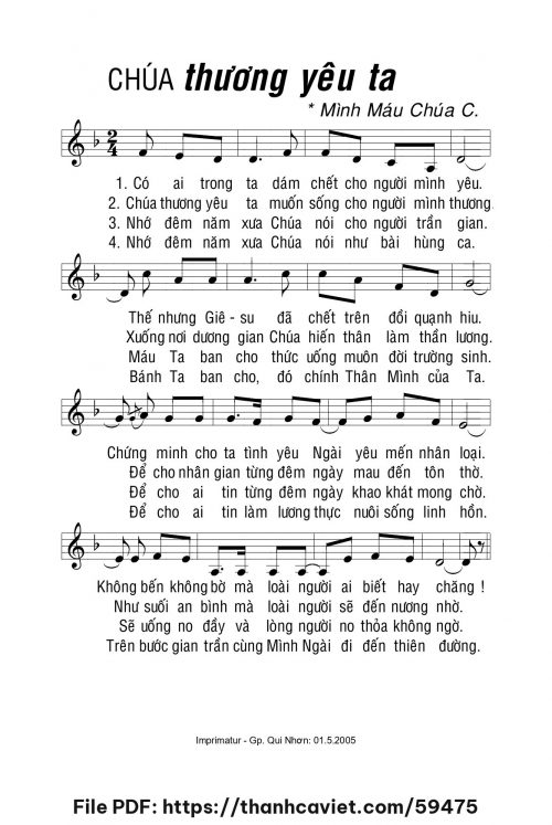 Chúa thương yêu ta - Lm. La Thập Tự - trang 1
