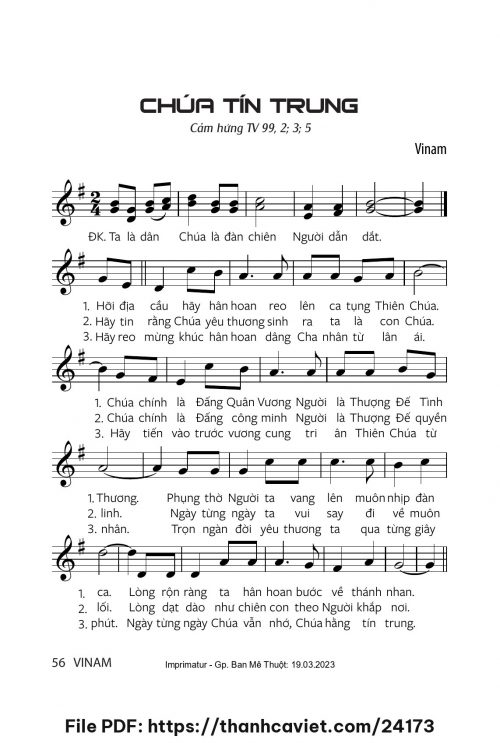 Chúa tín trung - Vinam - trang 1