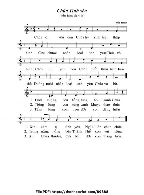 Chúa tình yêu - Hải Triều - trang 1
