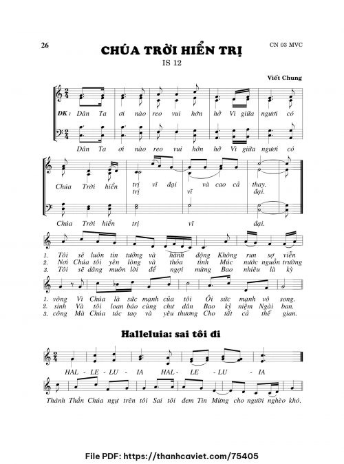 Chúa Trời hiển trị - Viết Chung - trang 1