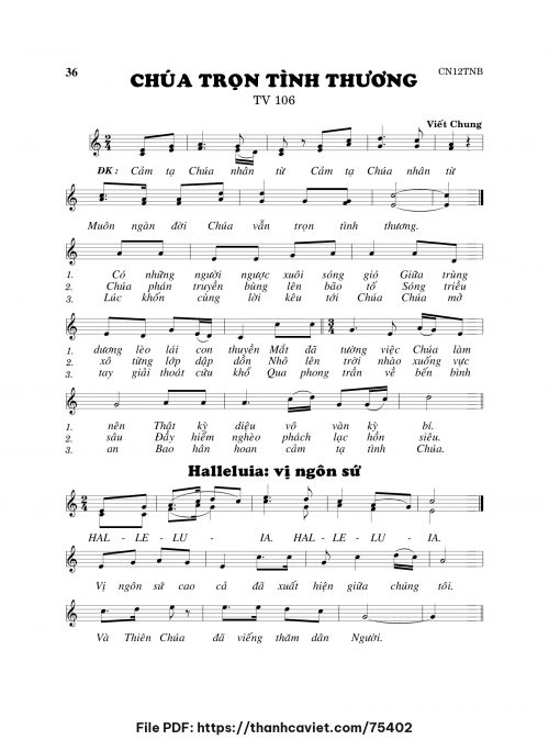 Chúa trọn tình thương - Viết Chung - trang 1