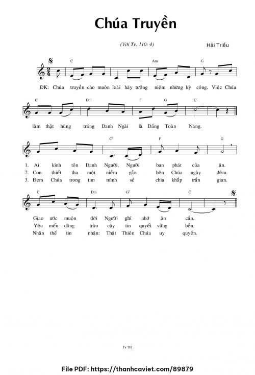 Chúa truyền - Hải Triều - trang 1