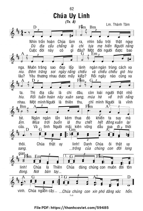 Chúa uy linh - Lm. Thành Tâm - trang 1