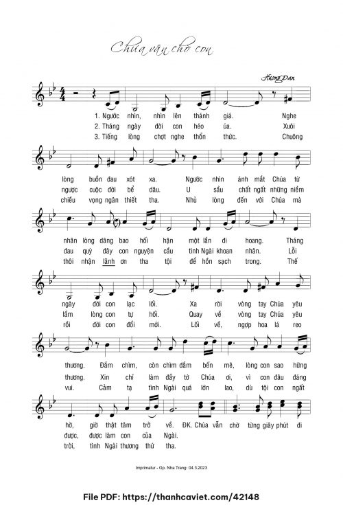 Chúa vẫn chờ con - Sr. Hương Đan - trang 1