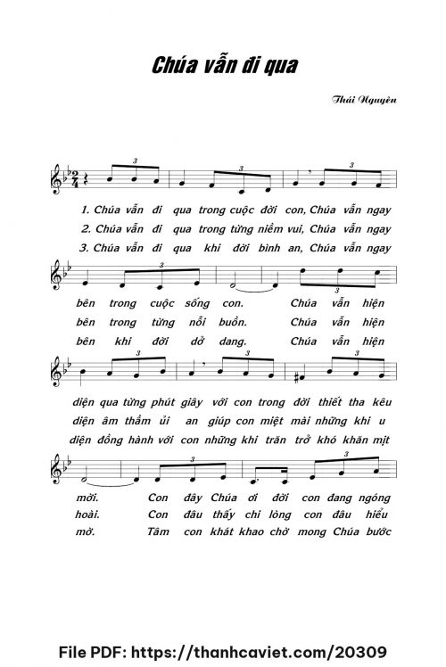 Chúa vẫn đi qua - Lm. Thái Nguyên - trang 1