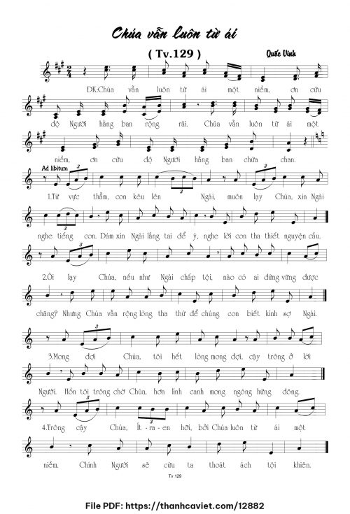 Chúa vẫn luôn từ ái - Quốc Vinh - trang 1