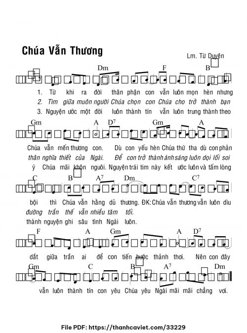 Chúa vẫn thương - Lm. Từ Duyên - trang 1