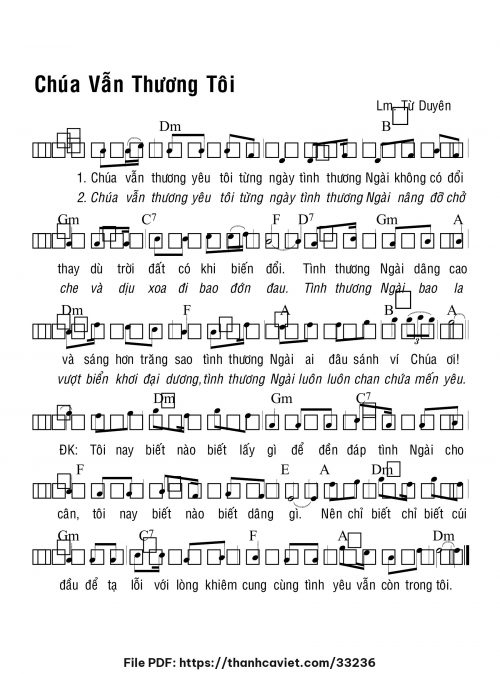 Chúa vẫn thương tôi - Lm. Từ Duyên - trang 1