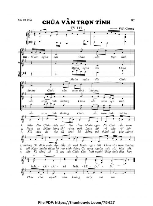 Chúa vẫn trọn tình - Viết Chung - trang 1