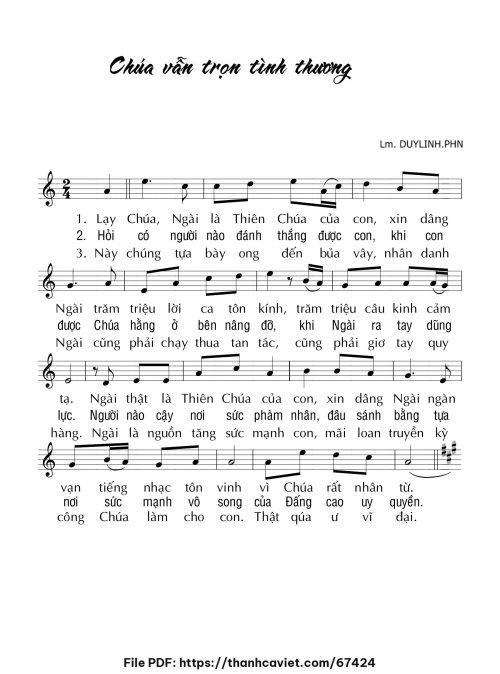 Chúa vẫn trọn tình thương - Lm. DUYLINH.PHN - trang 1