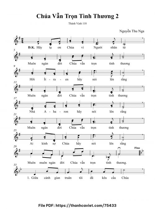 Chúa vẫn trọn tình thương 2 - Nguyễn Thu Nga - trang 1