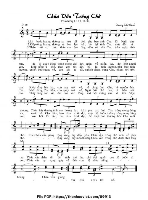 Chúa vẫn trông chờ - Trương Thế Bạch - trang 1
