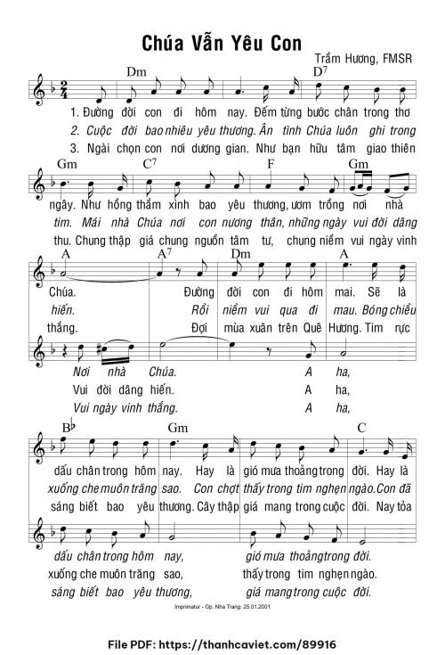 Chúa vẫn yêu con - Sr. Trầm Hương - trang 1