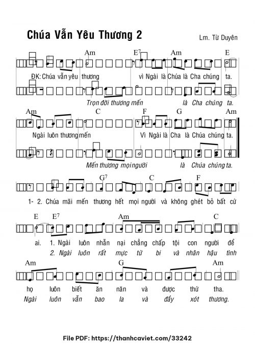 Chúa vẫn yêu thương 2 - Lm. Từ Duyên - trang 1