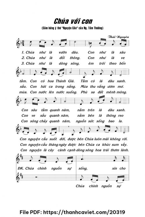 Chúa với con - Lm. Thái Nguyên - trang 1